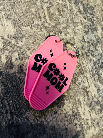Cool mom hotel keychain