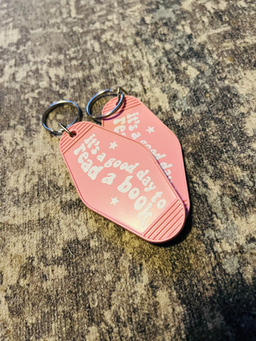 It’s a good day to read Hotel keychain