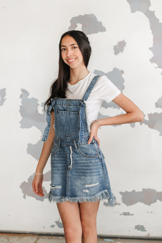 Demin overall dress size small/medium